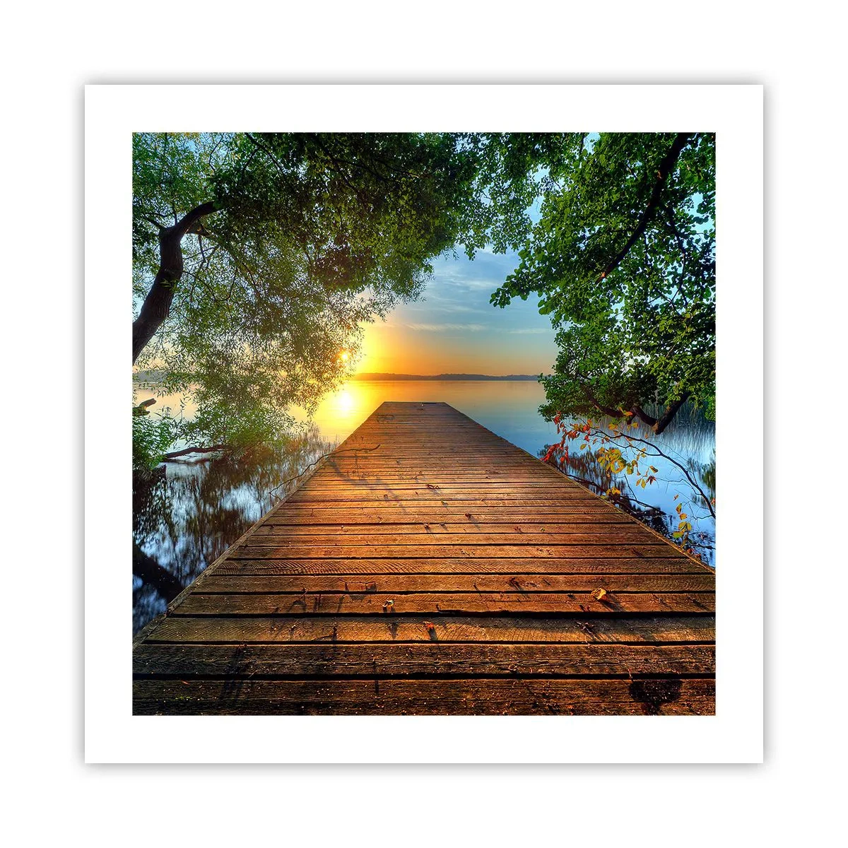 Poster - Nimm dir Zeit, setz dich hin - 50x50 cm