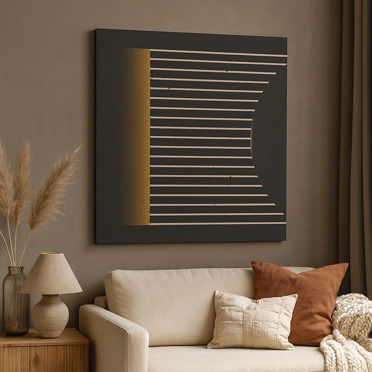 Bild auf Leinwand - Leinwandbild - Die Dunkelheit erkunden - 30x30 cm