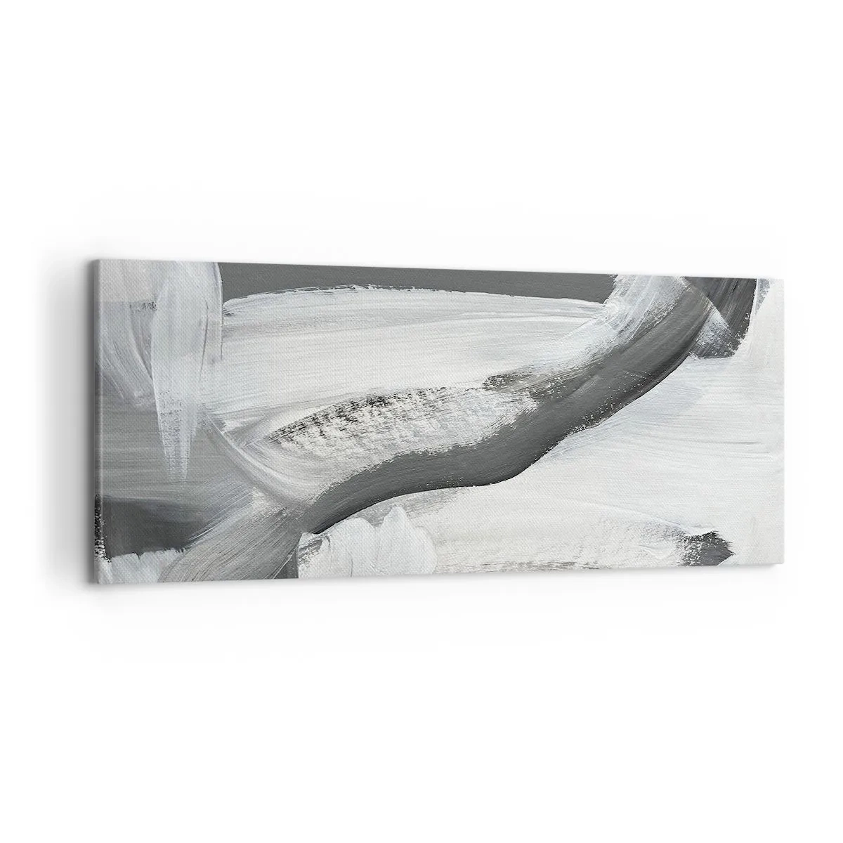 Bild auf Leinwand - Leinwandbild - Entscheidender Schritt - 100x40 cm