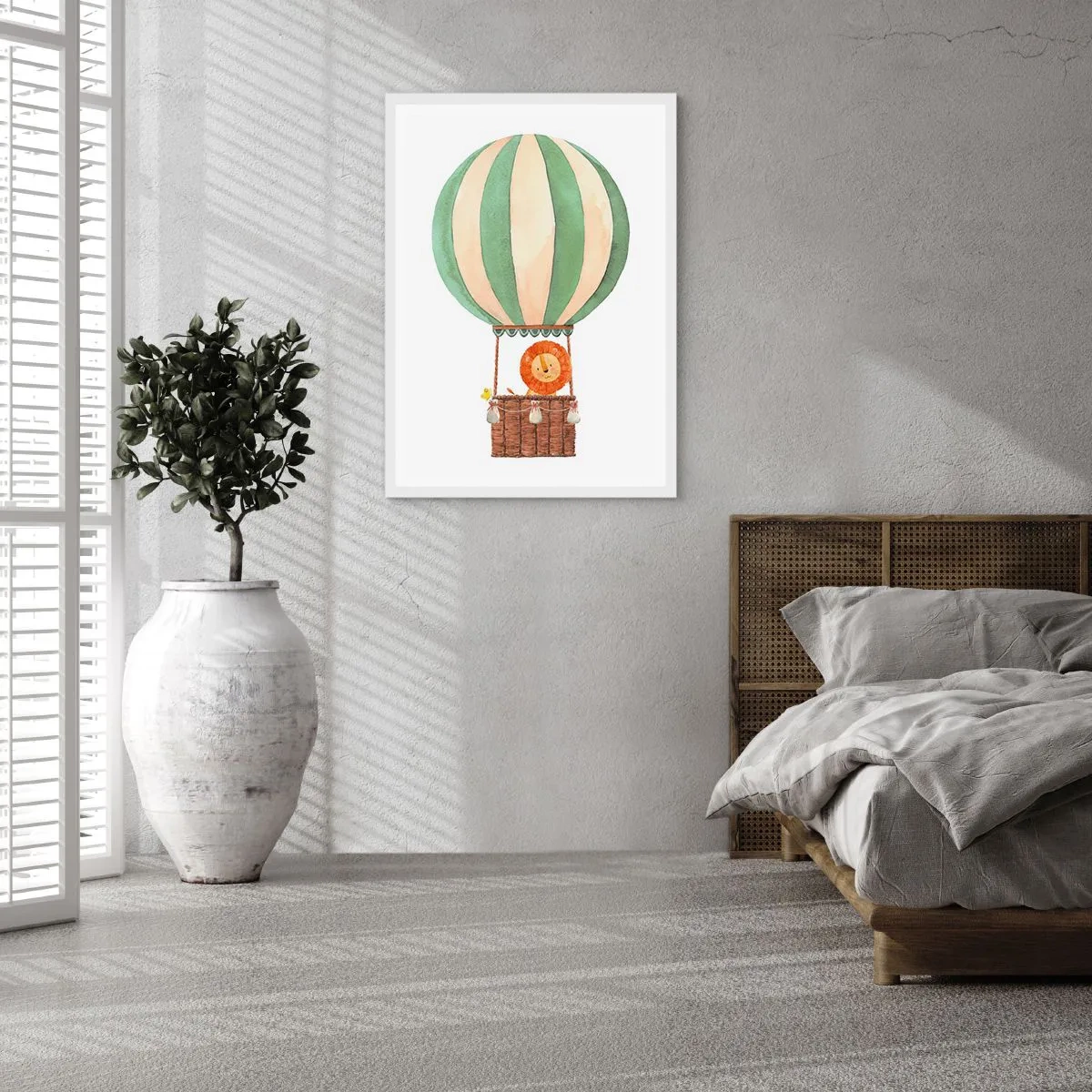 Poster in einem weißen Rahmen - Leons Reisen - 50x70 cm