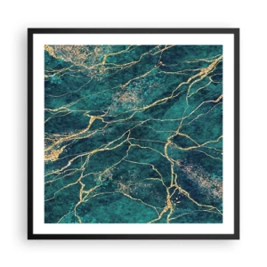 Poster in einem schwarzem Rahmen - Goldmine - 60x60 cm