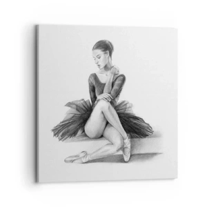 Bild auf Leinwand - Leinwandbild - Vom Tanz verzaubert - 70x70 cm