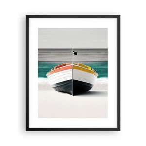 Poster in einem schwarzem Rahmen - An seinem Platz - 40x50 cm