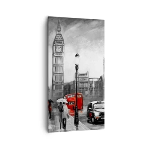 Bild auf Leinwand - Leinwandbild - Gar keine graue Stadt - 55x100 cm