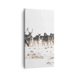 Bild auf Leinwand - Leinwandbild - Kommen die Weihnachten? - 55x100 cm