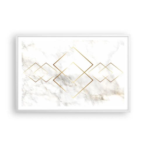 Poster in einem weißen Rahmen - Ein Blick in die Unendlichkeit - 91x61 cm