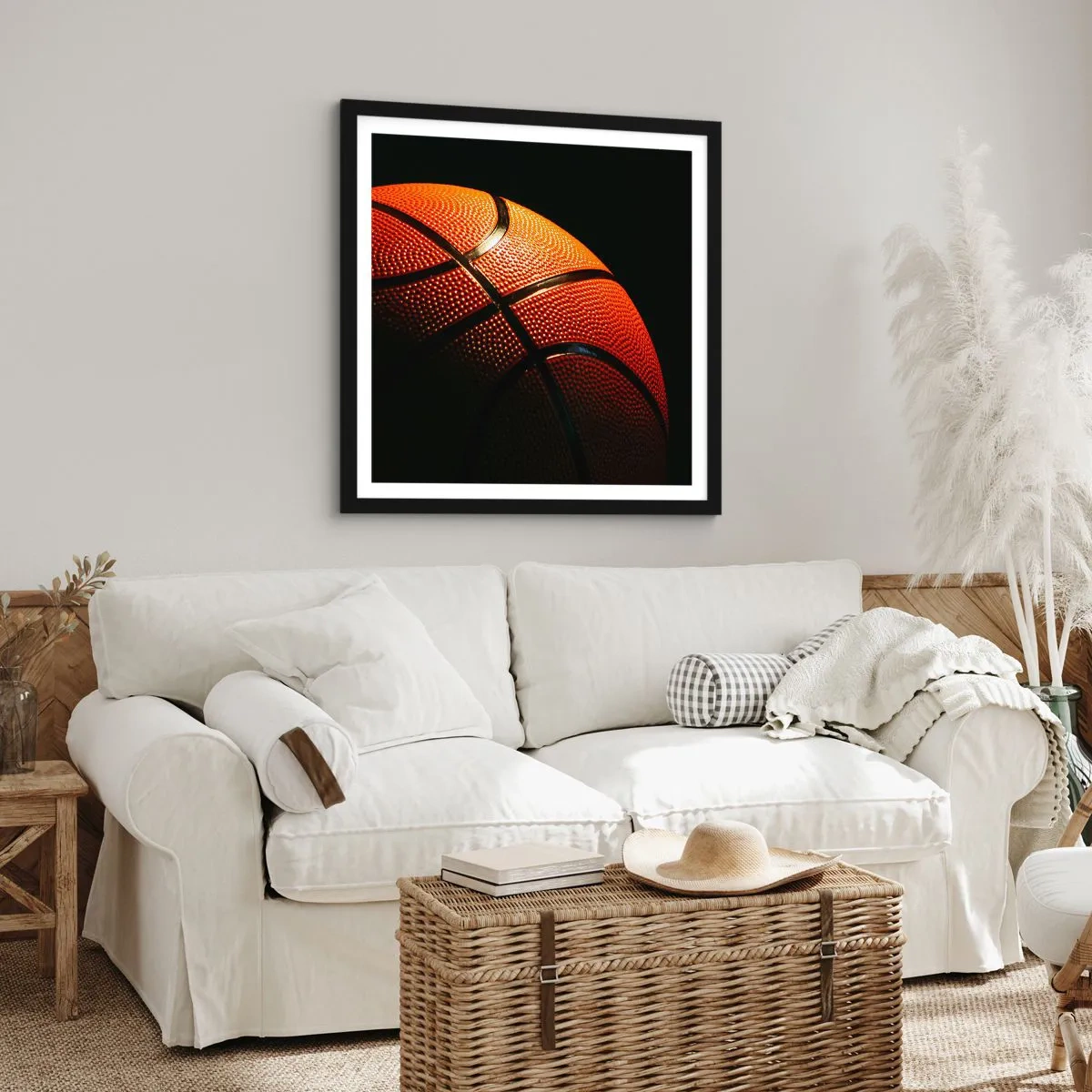 Poster in einem schwarzem Rahmen - Schön wie ein Planet - 30x30 cm