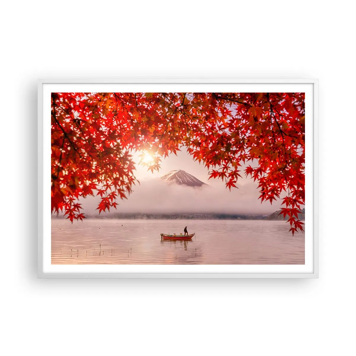 Poster in einem weißen Rahmen - Im japanischen Klima - 100x70 cm