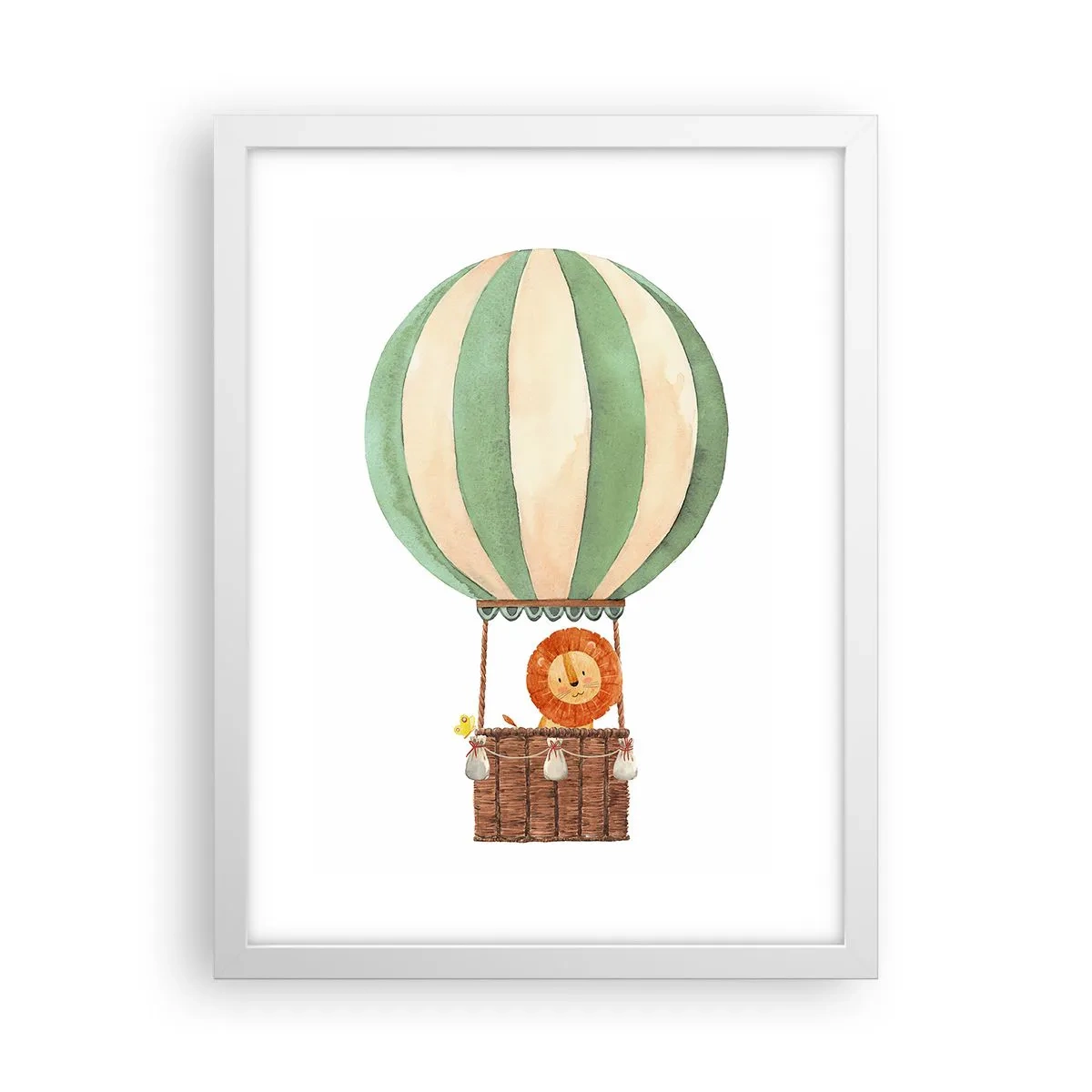 Poster in einem weißen Rahmen - Leons Reisen - 30x40 cm