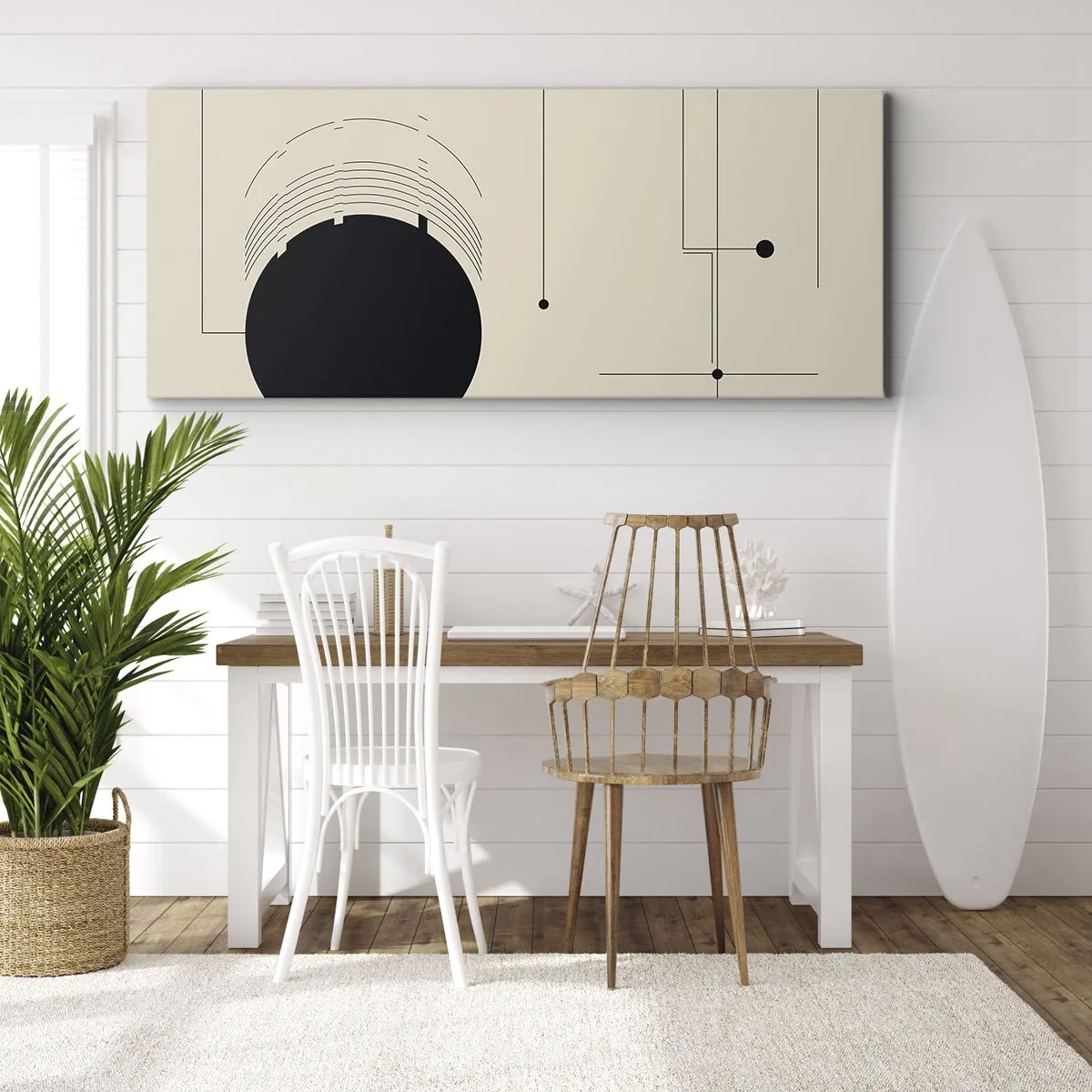 Bild auf Leinwand - Leinwandbild - Flexible und dynamische Komposition - 90x30 cm