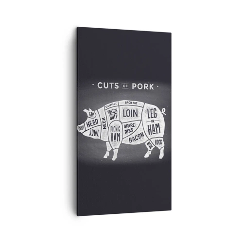 Bild auf Leinwand - Leinwandbild - Metzger Grundierung - 45x80 cm