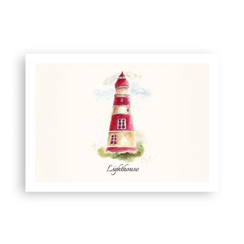 Poster - Das Wetter ringsum ist immer gut - 70x50 cm