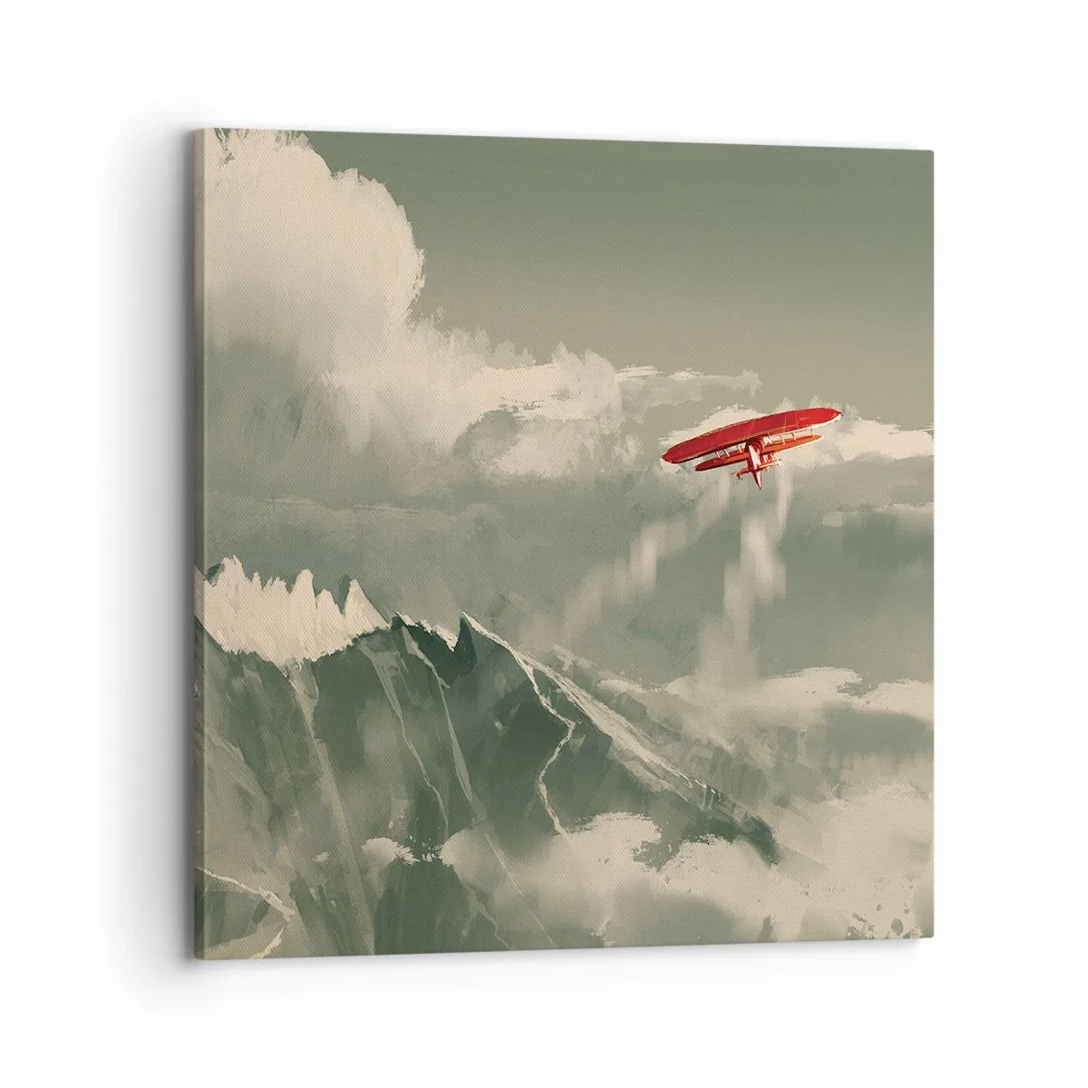 Bild auf Leinwand - Leinwandbild - Furchtloser Pionier - 70x70 cm