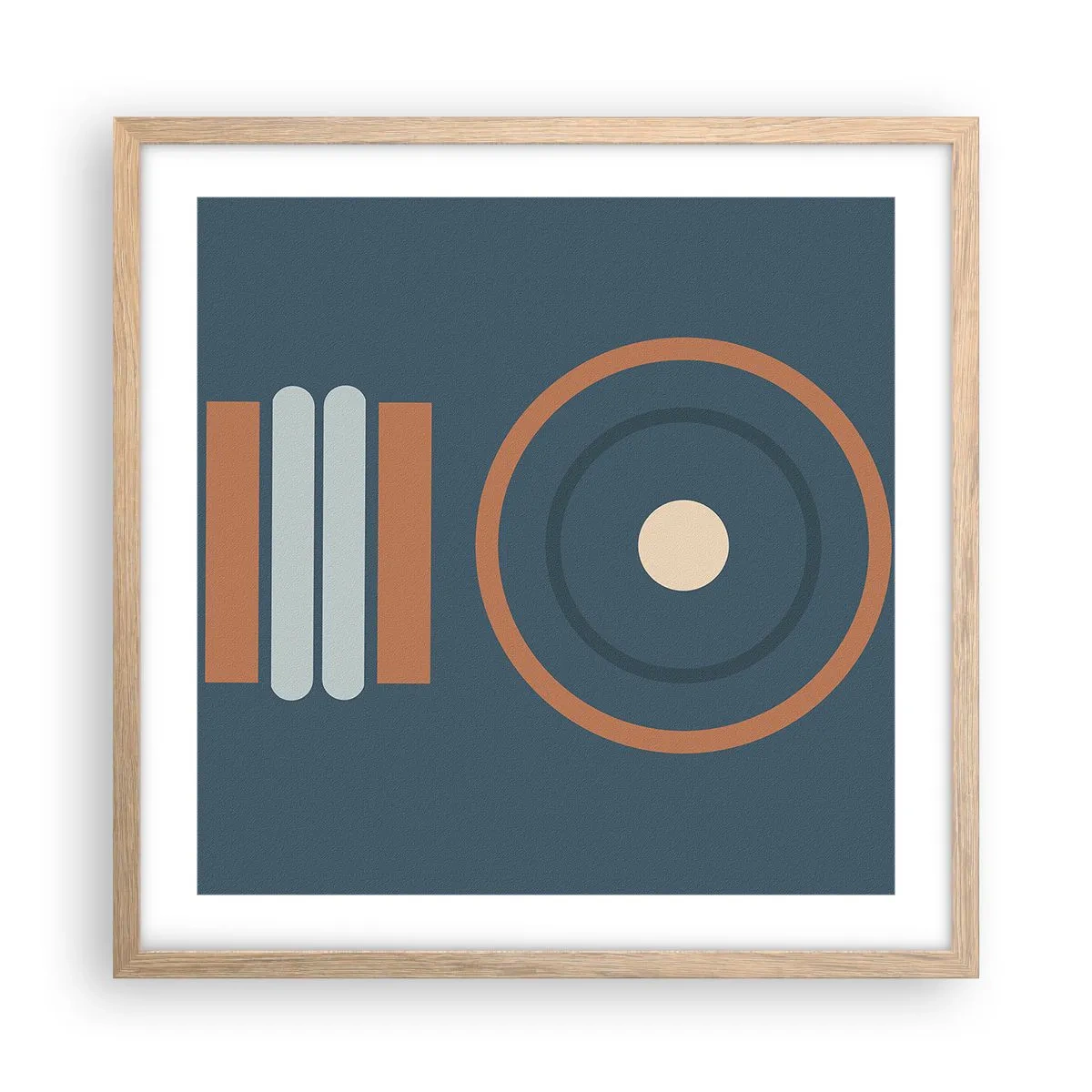 Poster in einem Rahmen aus heller Eiche - Das Wesen der Dinge - 50x50 cm