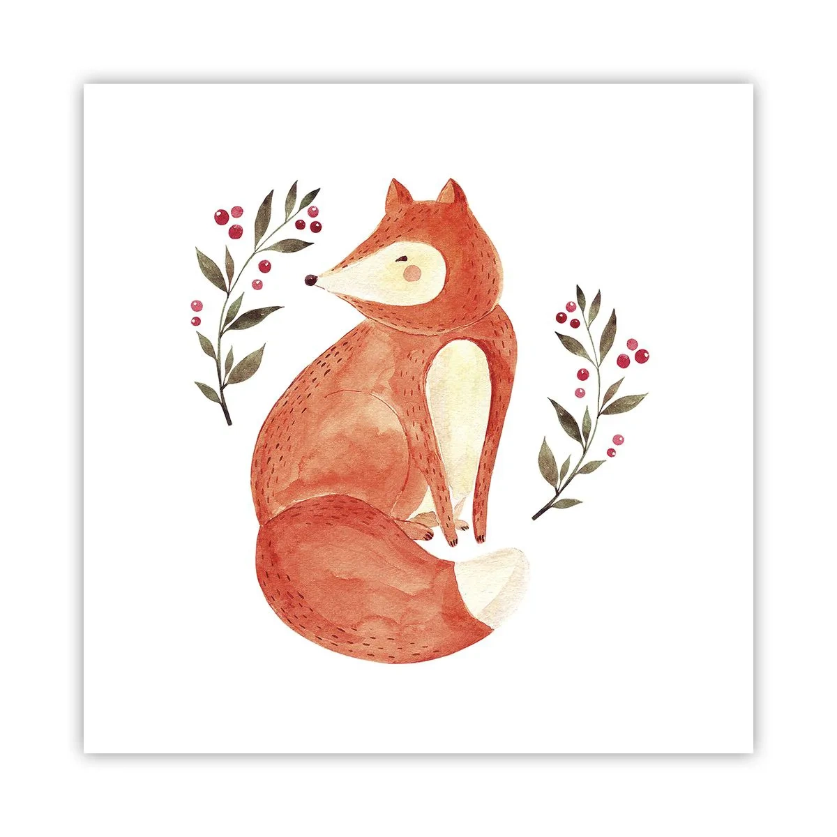 Poster - Kleine Rothaarige - 50x50 cm