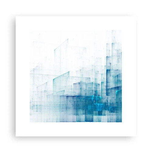 Poster - Wie der Raum wgeschaffen urde - 30x30 cm