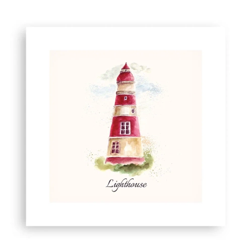 Poster - Das Wetter ringsum ist immer gut - 30x30 cm