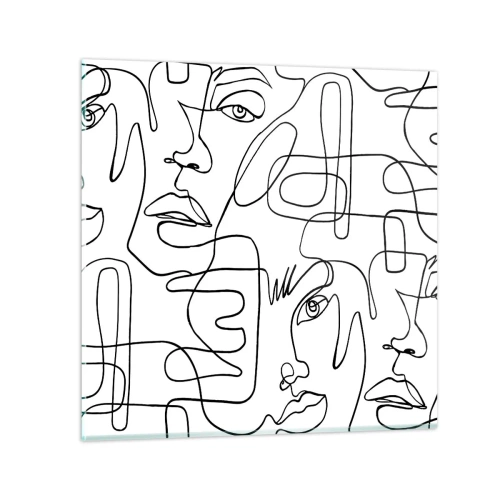 Glasbild - Bild auf glas - In verworrenen Gefühlen - 30x30 cm