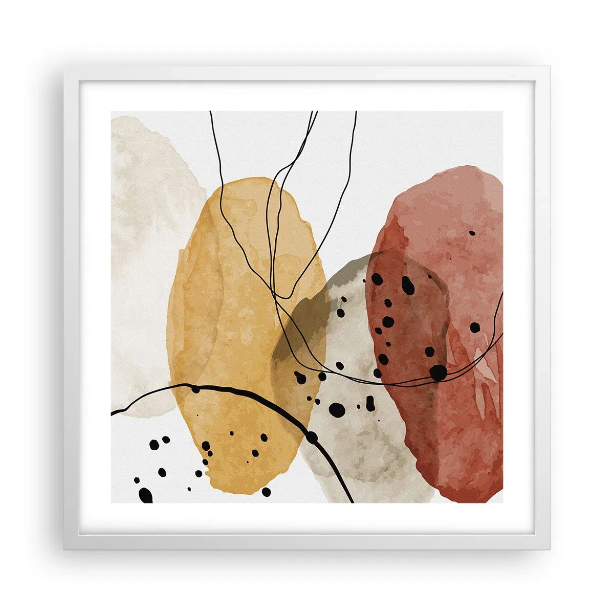 Poster in einem weißen Rahmen - Wie leichte, transparente Luft - 50x50 cm