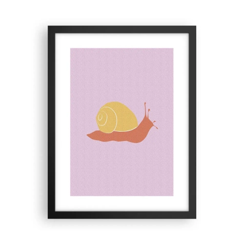 Poster in einem schwarzem Rahmen - Es gibt keine Eile - 30x40 cm