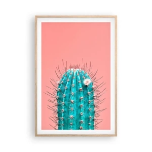 Poster in einem Rahmen aus heller Eiche - Schau einfach hin - 61x91 cm