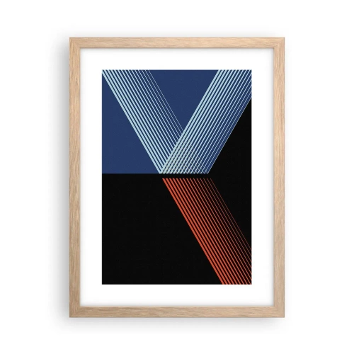 Poster in einem Rahmen aus heller Eiche - Eine einfache Geschichte - 30x40 cm