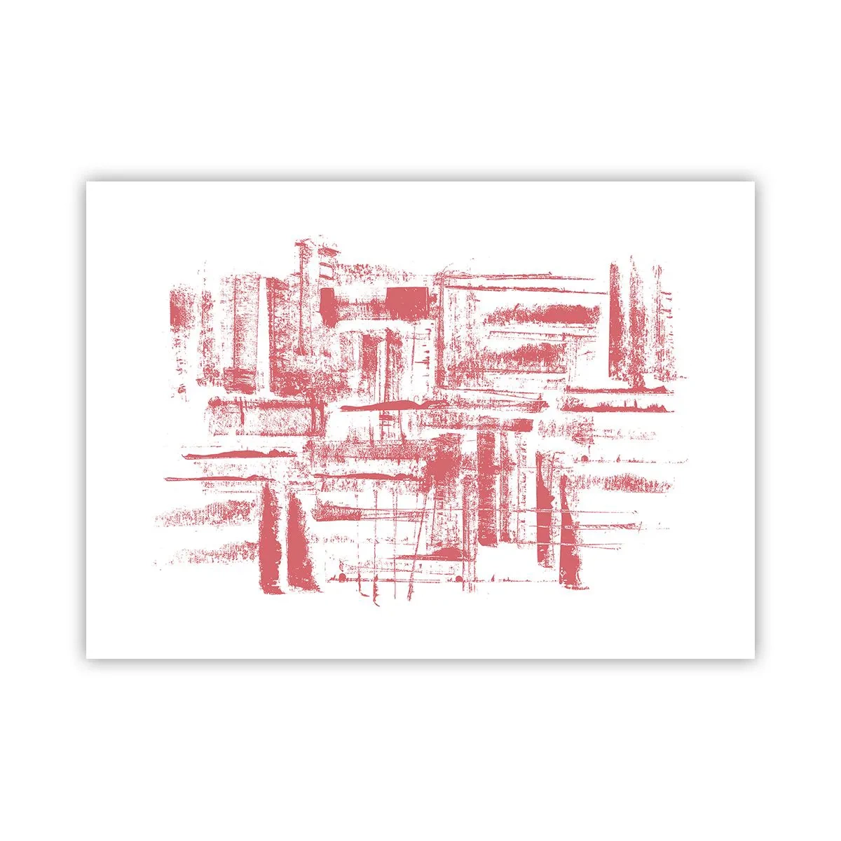 Poster - Die rote Stadt - 70x50 cm