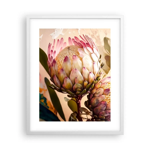 Poster in einem weißen Rahmen - Zärtlich umarmt - 40x50 cm