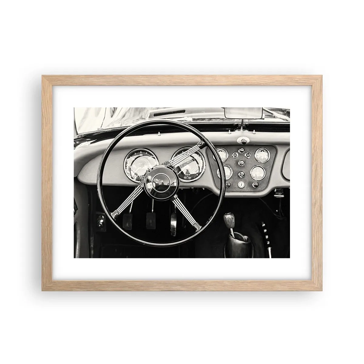 Poster in einem Rahmen aus heller Eiche - Ein Sammlertraum - 40x30 cm