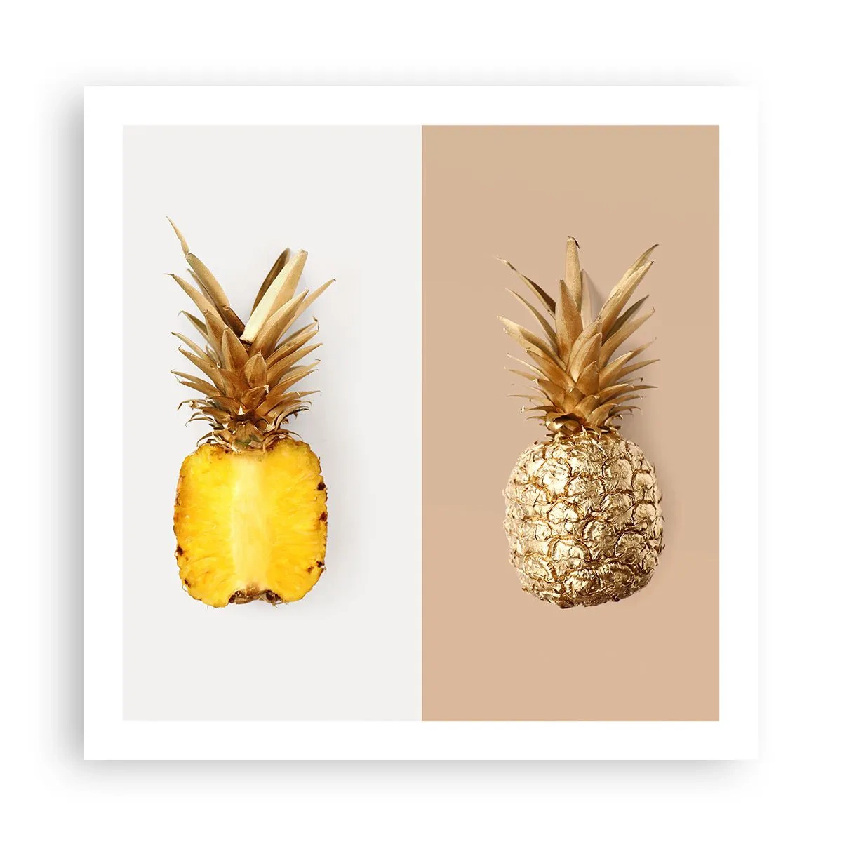 Poster - Ananas für uns - 60x60 cm