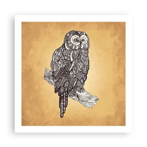 Poster - Kunstvolle Ornamente der Weisheit - 60x60 cm