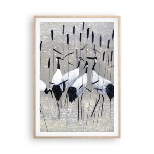 Poster in einem Rahmen aus heller Eiche - Unter ihren eigenen - 70x100 cm