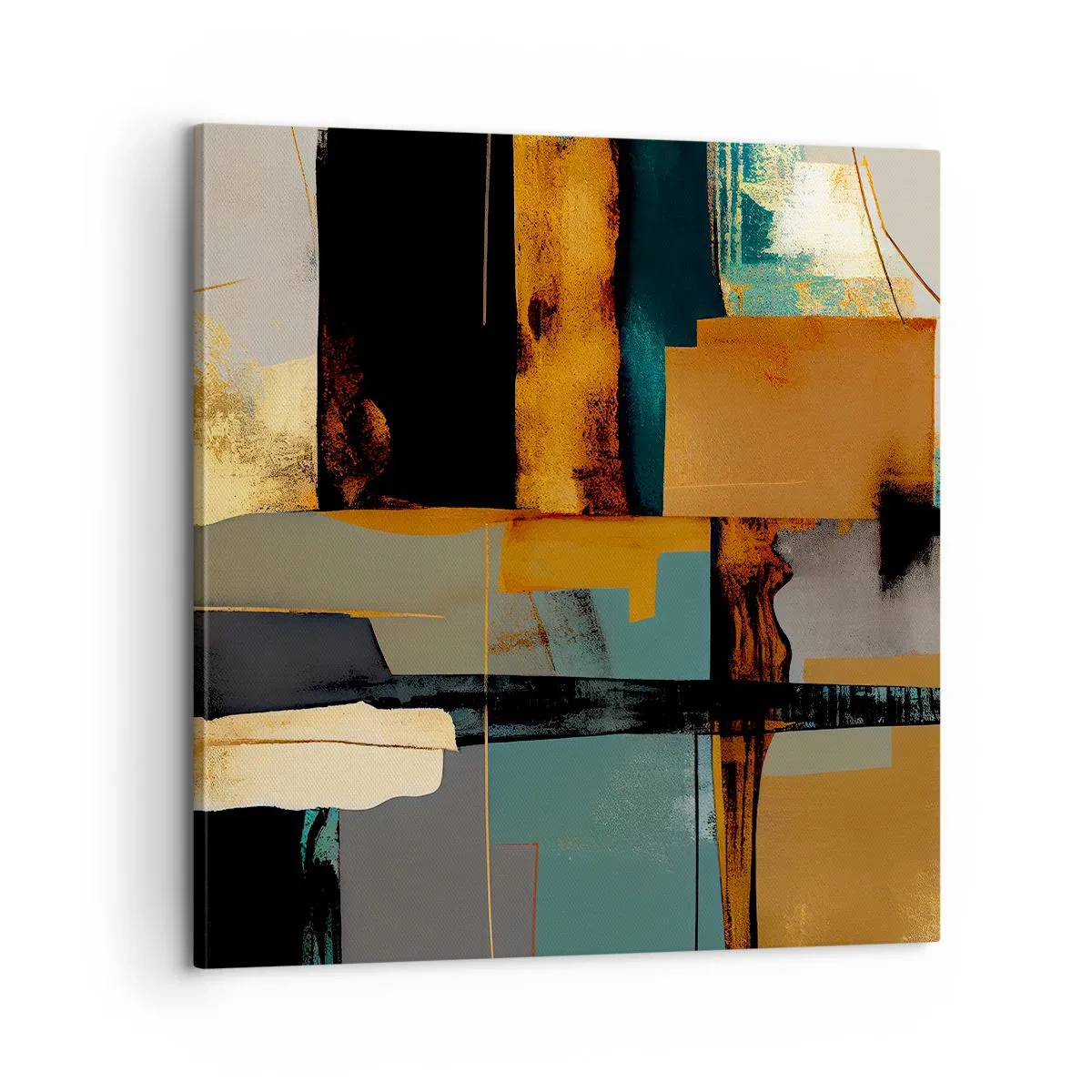 Bild auf Leinwand - Leinwandbild - Abstraktion – Licht und Schatten - 60x60 cm