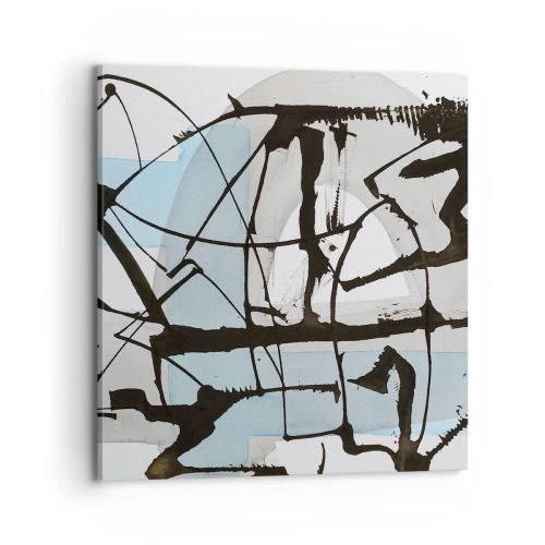 Bild auf Leinwand - Leinwandbild - Trotzdem blau - 70x70 cm