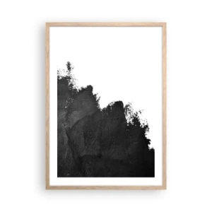 Poster in einem Rahmen aus heller Eiche - Elemente: Erde - 50x70 cm