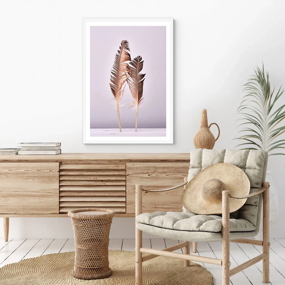 Poster in einem weißen Rahmen - Gegen das Nichts - 30x40 cm