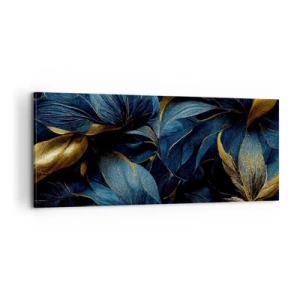 Bild auf Leinwand - Leinwandbild - Mit Gold gefüttert - 100x40 cm