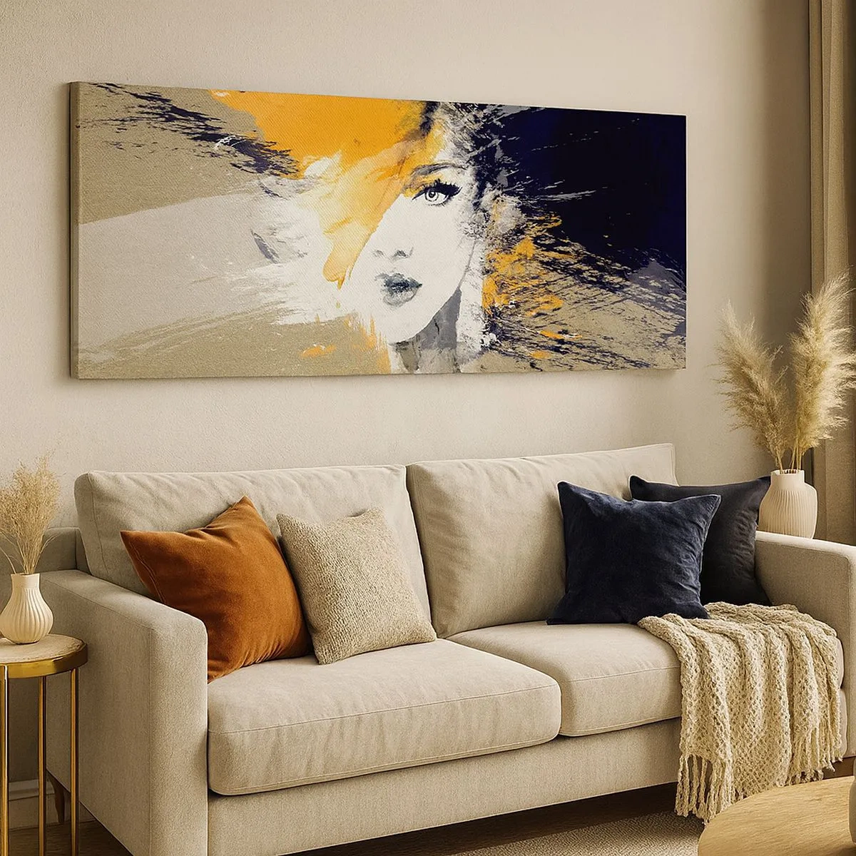 Bild auf Leinwand - Leinwandbild - Und es ist Licht - 100x40 cm