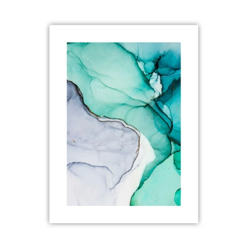 Poster - Eine Studie in Türkis - 30x40 cm