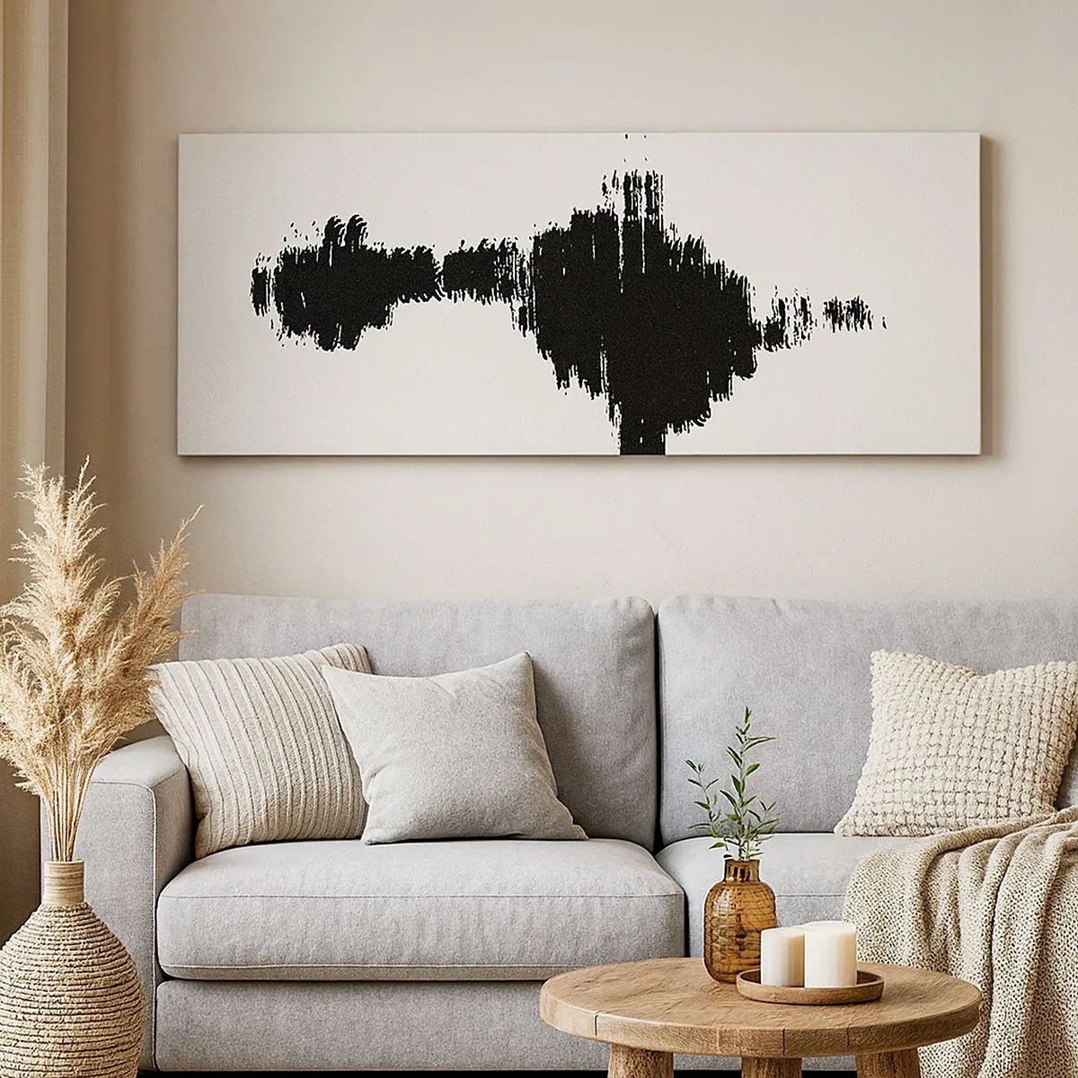 Bild auf Leinwand - Leinwandbild - Schwingungen der Fantasie - 100x40 cm