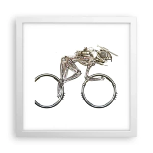 Poster in einem weißen Rahmen - Eine tolle Maschine - 30x30 cm