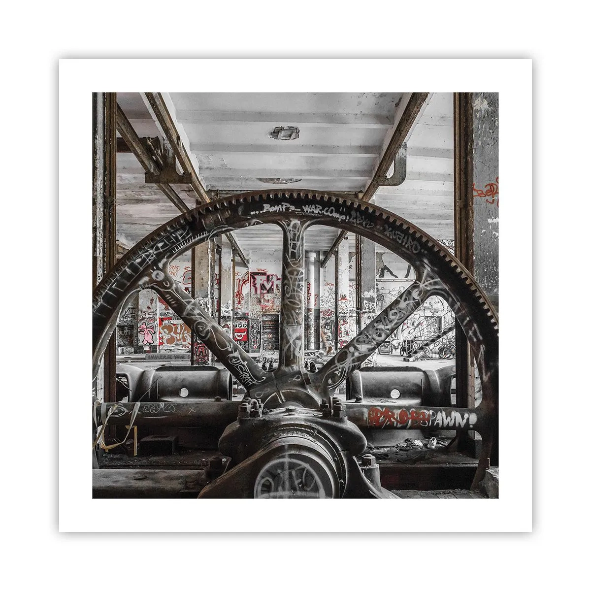 Poster - Das geheime Leben der Fabrik - 50x50 cm