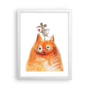 Poster in einem weißen Rahmen - Paradoxien der Liebe - 30x40 cm