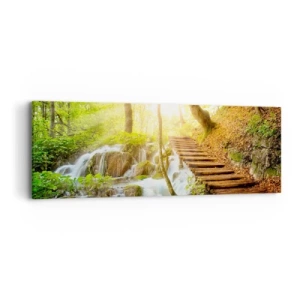 Bild auf Leinwand - Leinwandbild - Eine ersehnte Kühle - 90x30 cm