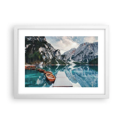 Poster in einem weißen Rahmen - Wir zeigen Ihnen Schönheit - 40x30 cm