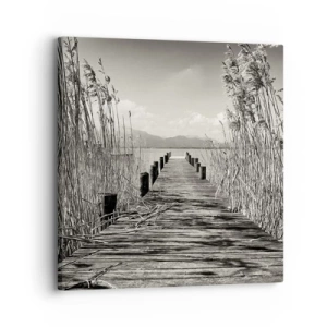 Bild auf Leinwand - Leinwandbild - In der Stille des Grases - 30x30 cm