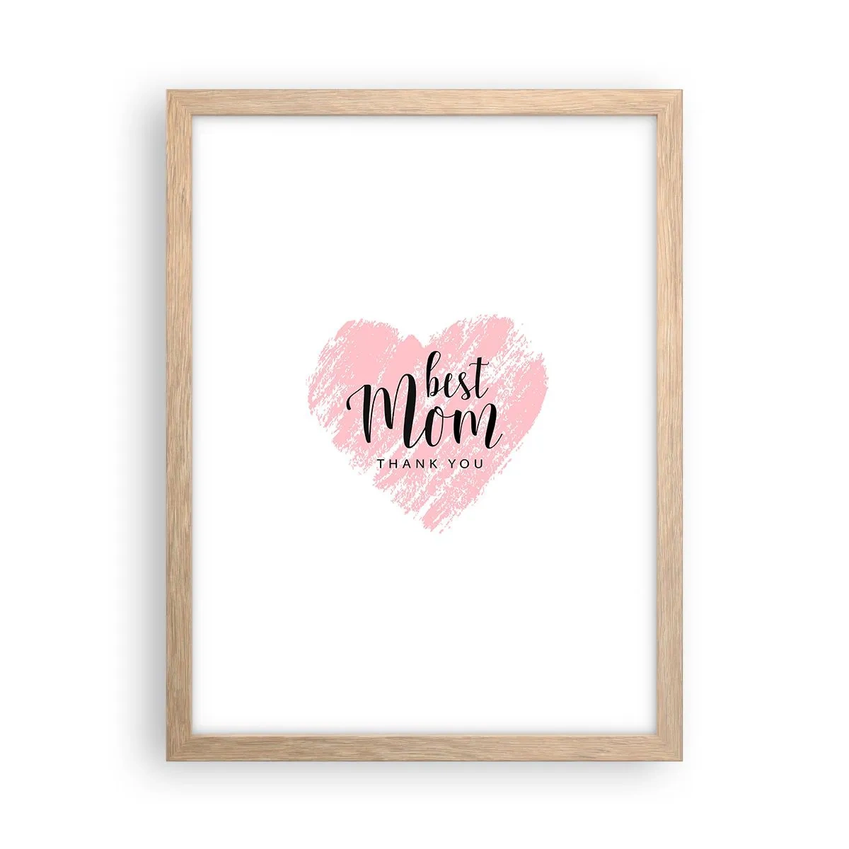 Poster in einem Rahmen aus heller Eiche - Immer der richtige Moment - 30x40 cm