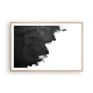 Poster in einem Rahmen aus heller Eiche - Elemente: Erde - 91x61 cm