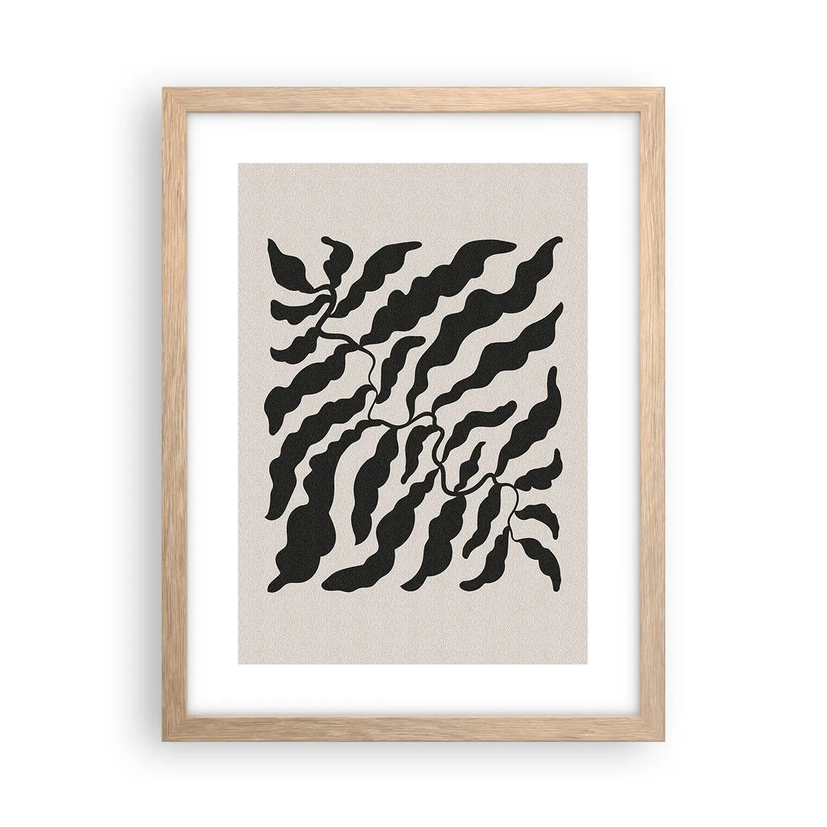 Poster in einem Rahmen aus heller Eiche - Natur des Quadrats - 30x40 cm