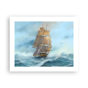 Poster - Über die Wellen gleiten - 50x40 cm